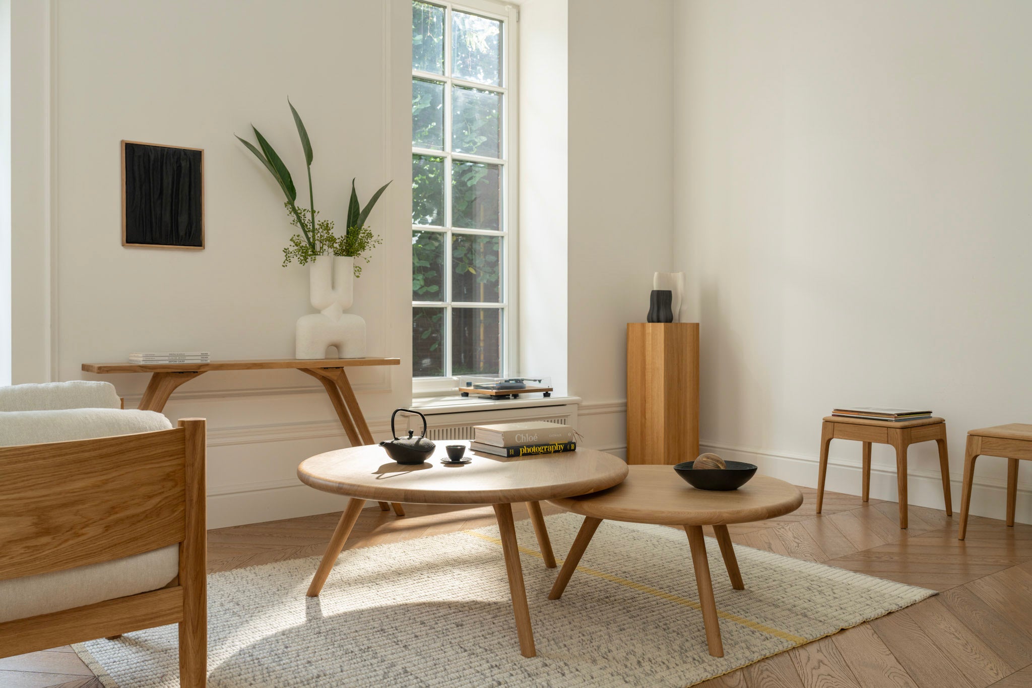 ARLEN | Runder Couchtisch im Set