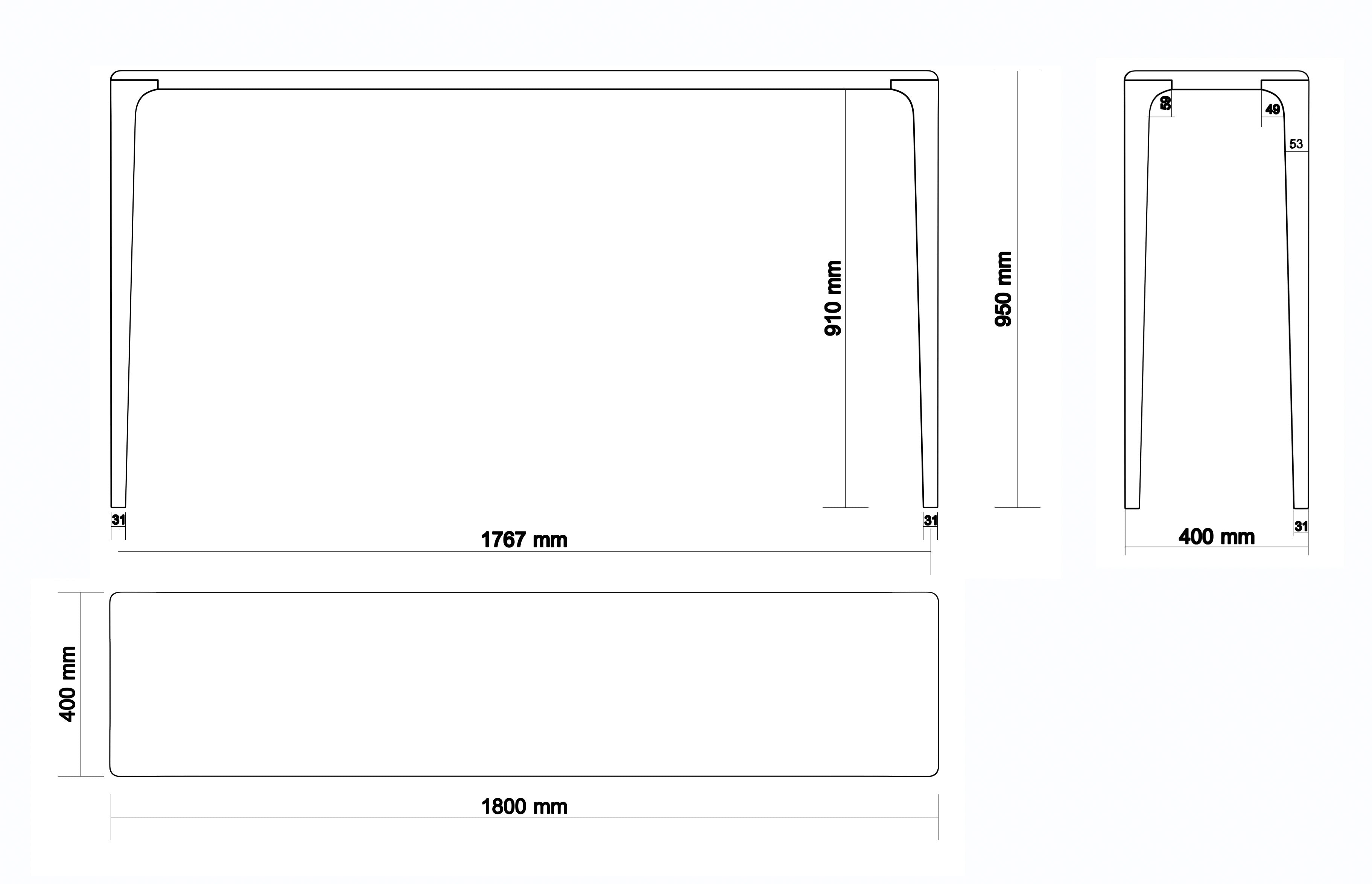 LÜNA | Konsolentisch aus Eiche