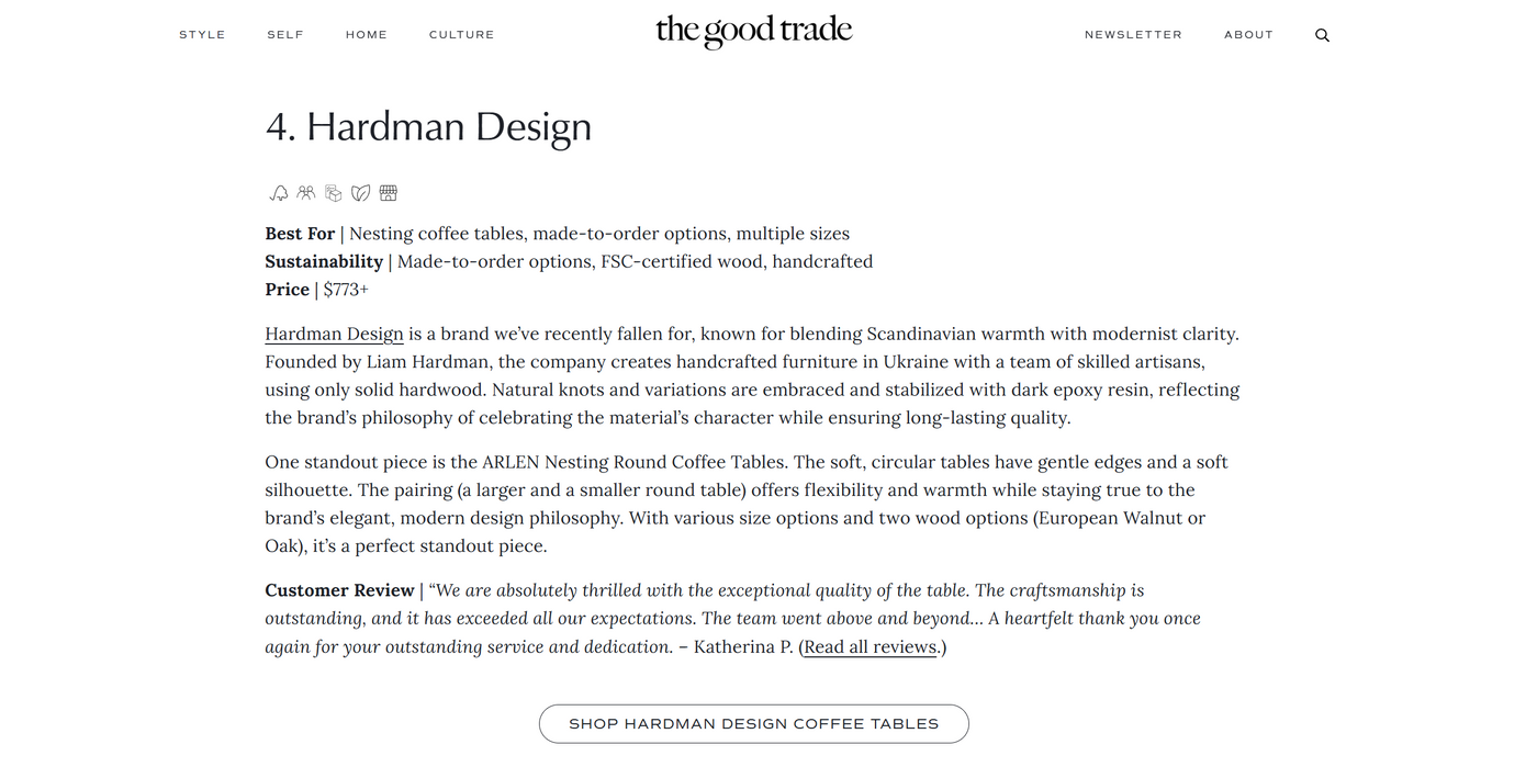 7 Sustainable And Solid Wood Coffee Tables (2026)