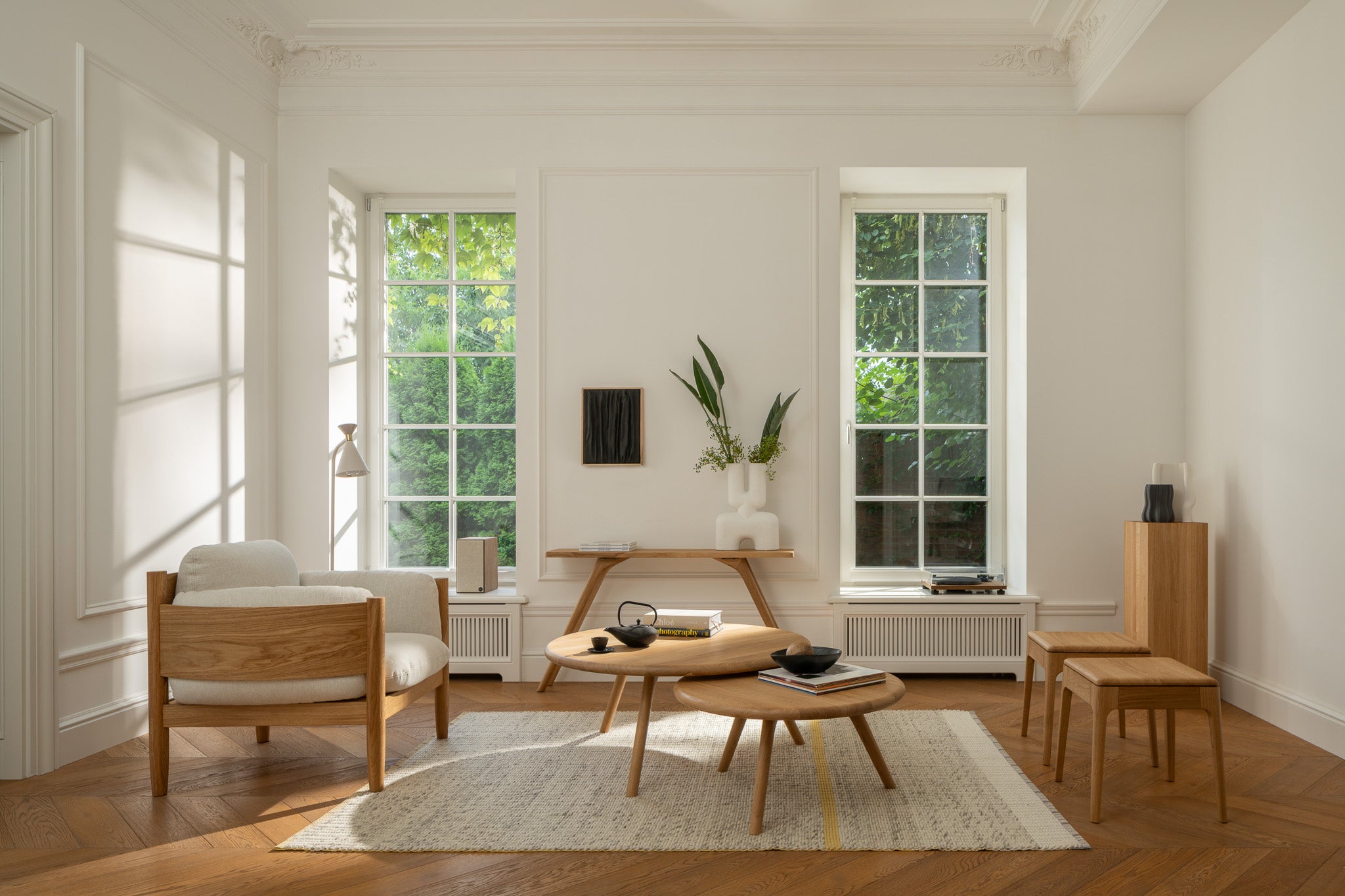 ARLEN | Runder Couchtisch im Set