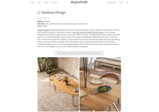 10 duurzame massief houten eettafels (2026)