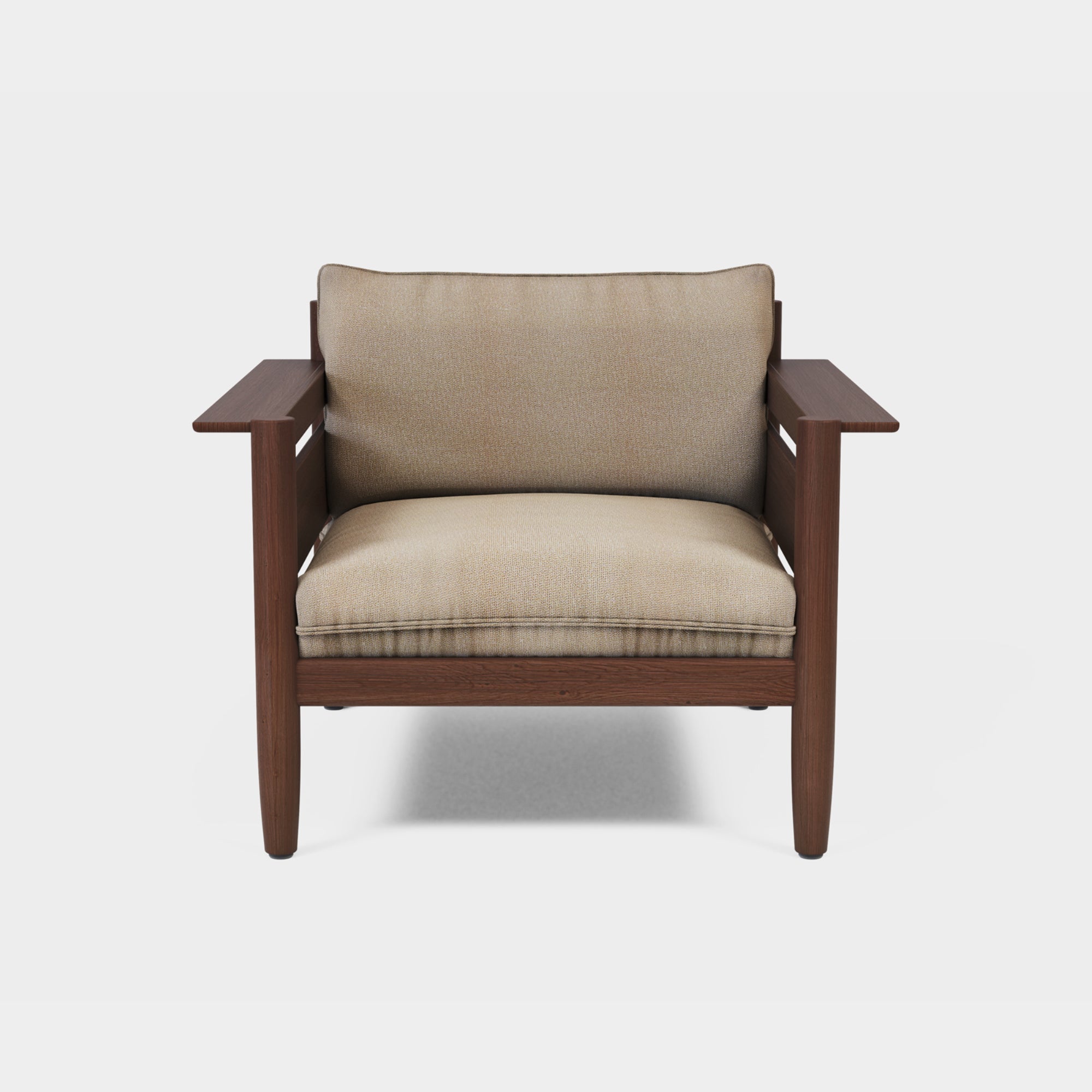 LULU | Outdoor Loungesessel aus Geräucherte Esche