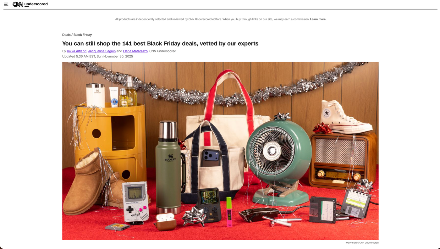 You can still shop the 141 best Black Friday deals, vetted by our experts